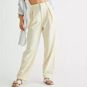 Free People Yellow Pia Dad Pant / Trouser
